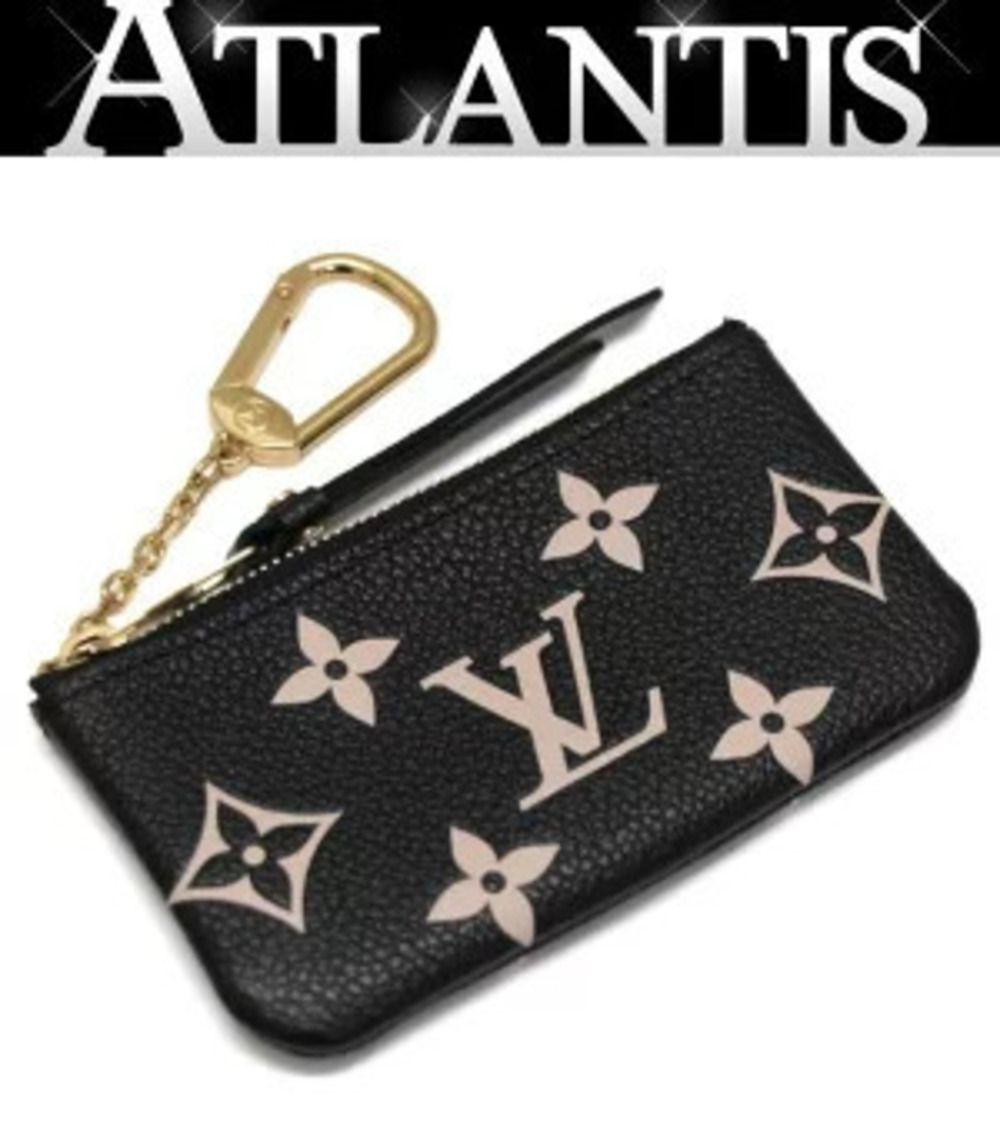 Louis Vuitton Pochette Key Case Wallet Ring Coin Bicolor Monogram Empreinte